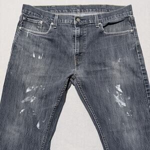 Denizen from Levi’s Jeans Men's Denim Paint Splatter Straight Zip Fly - 40x32